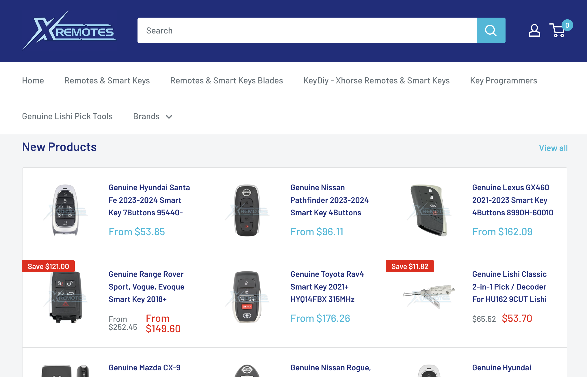 xremotes product browsing view